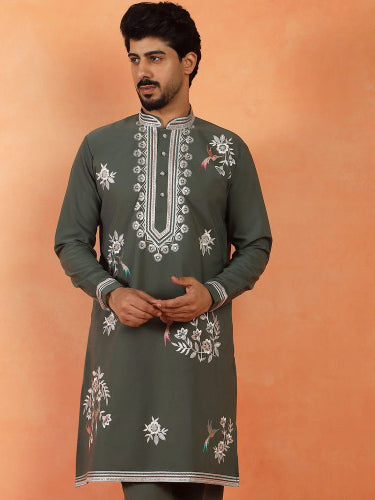 LUXE - Men Embroidered Thread Work Kurta