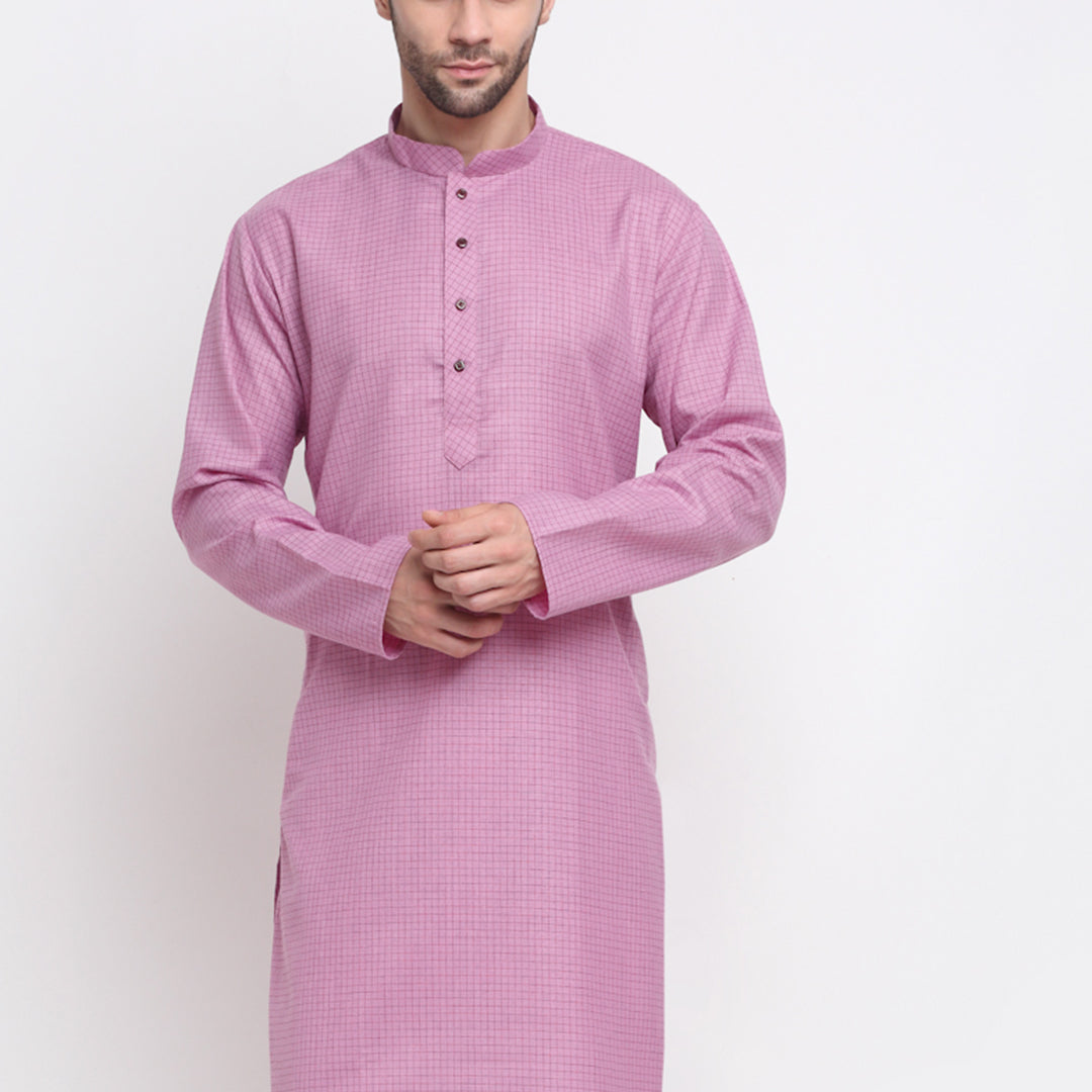 Men's Cotton Blend Bio Striped Kurta
