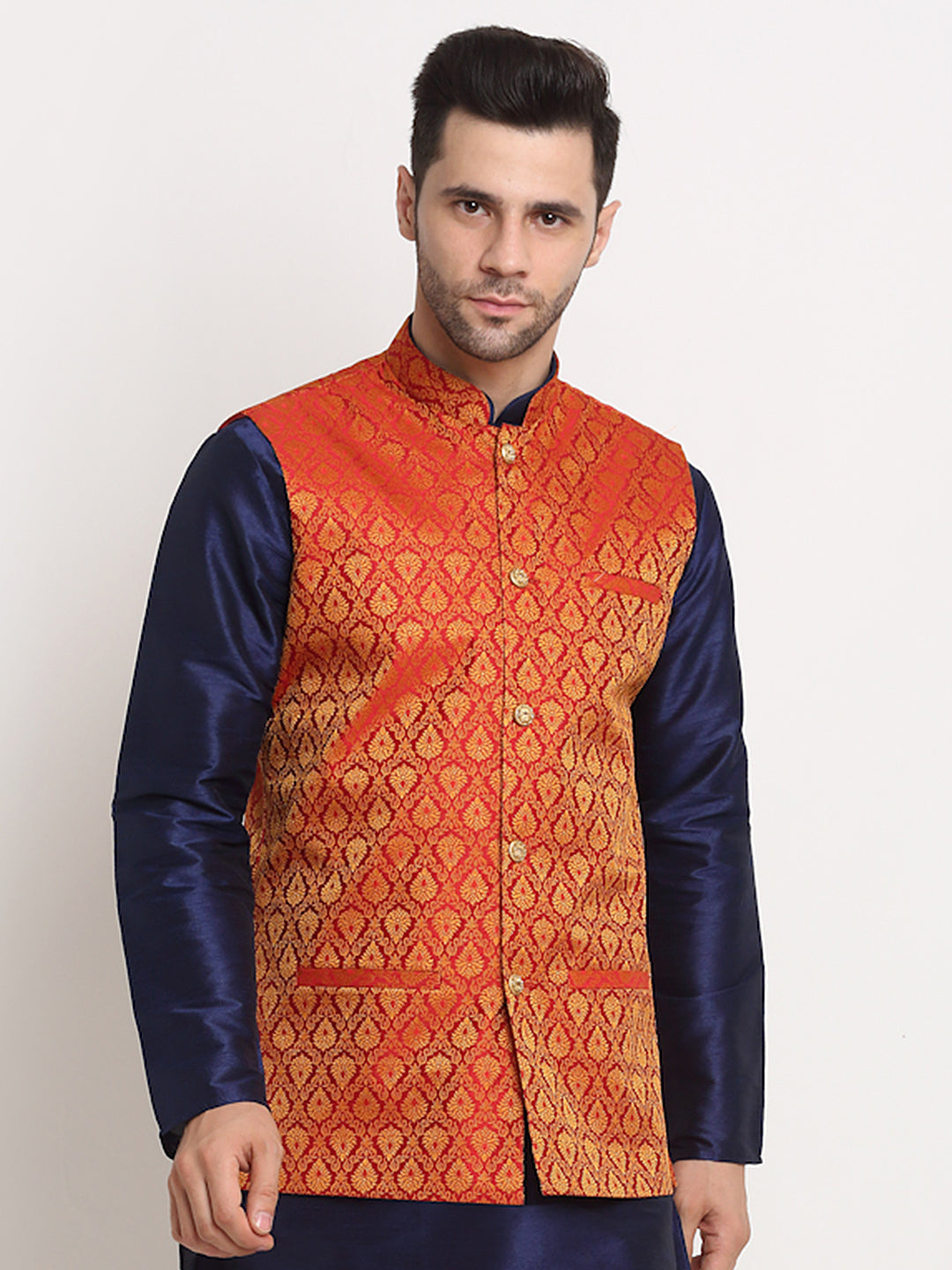 Men's Jacquard Woven Design Jacket Only