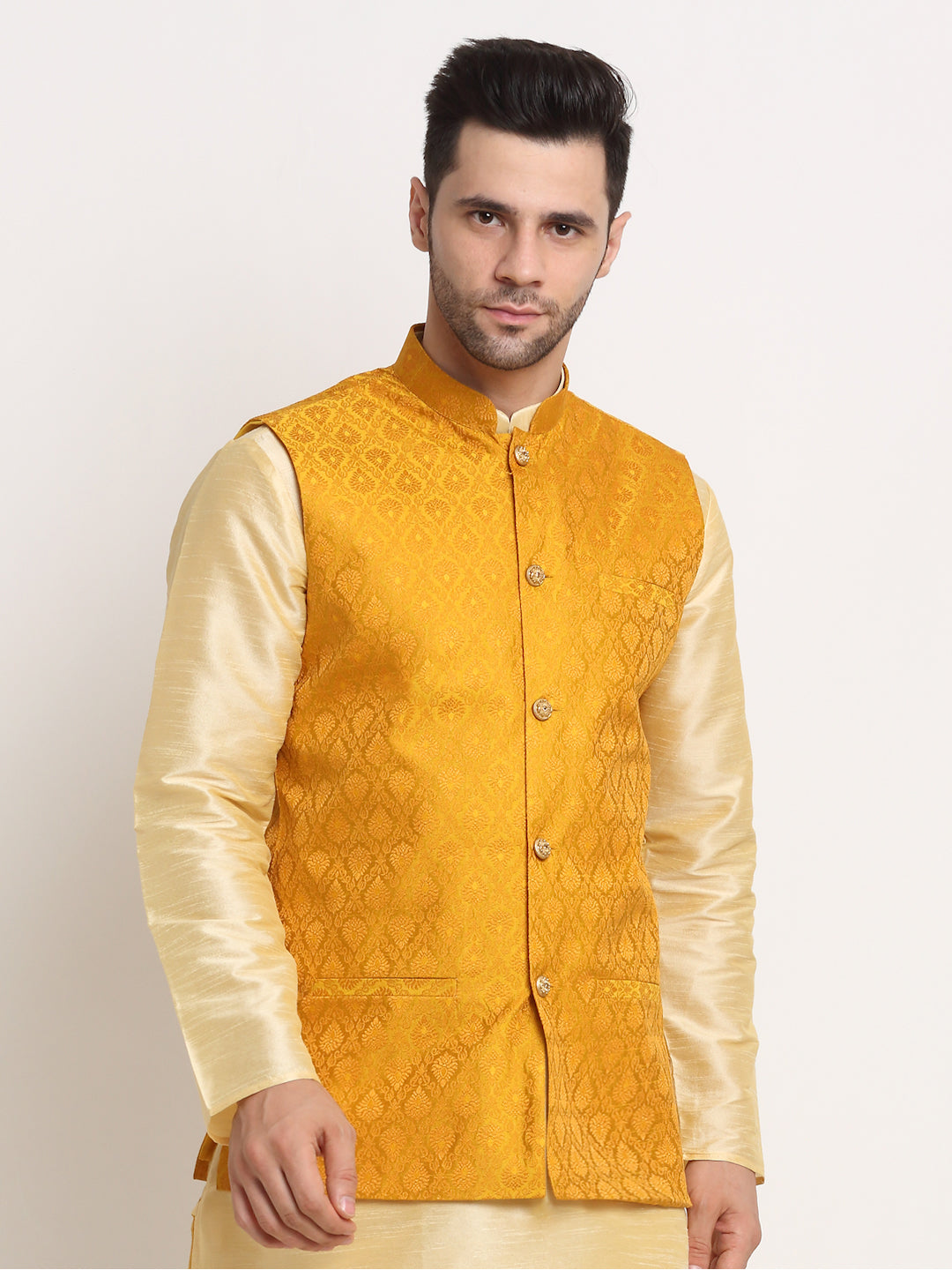 Men's Jacquard Woven Design Jacket Only