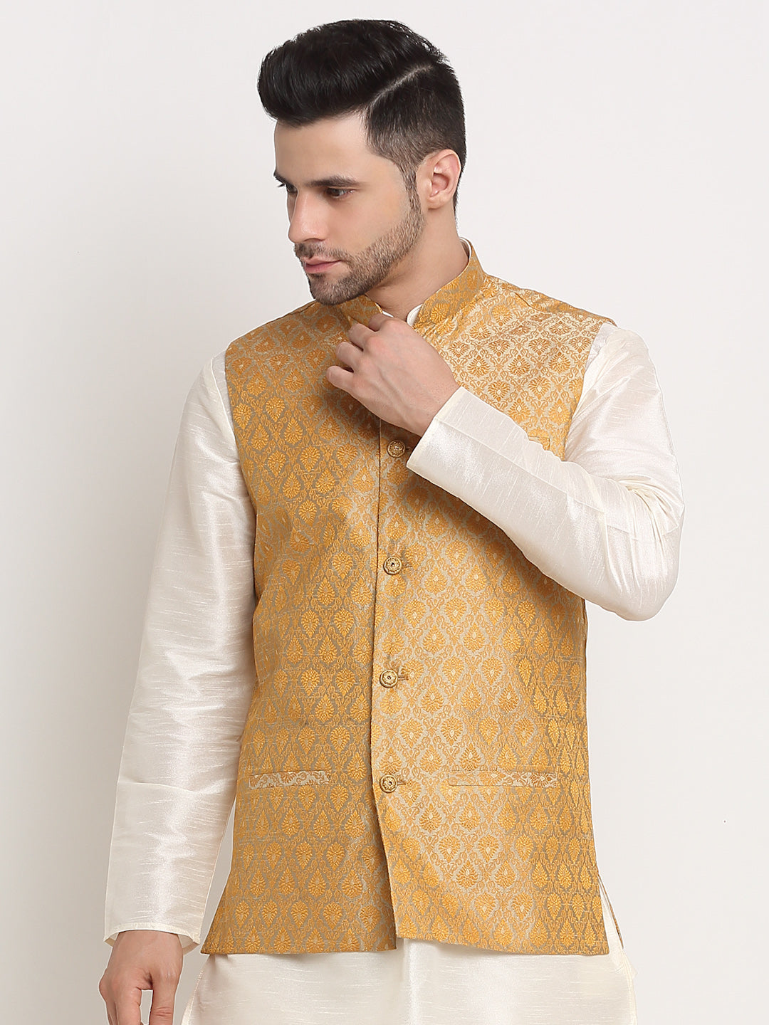 Men's Jacquard Woven Design Jacket Only