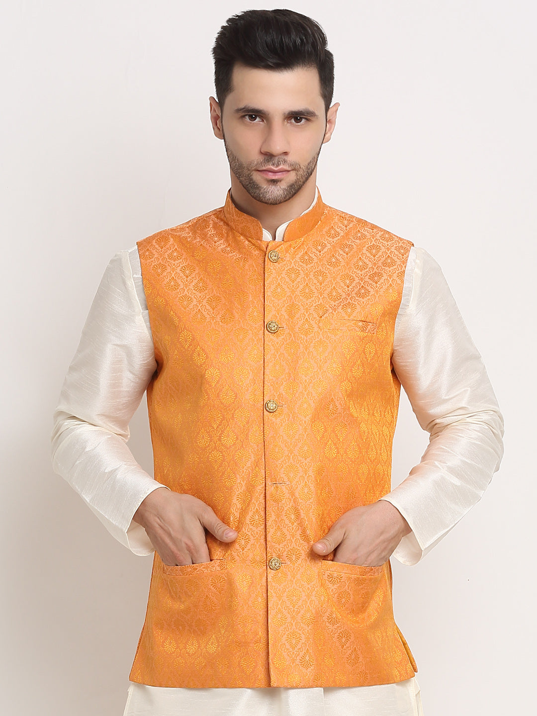Men's Jacquard Woven Design Jacket Only