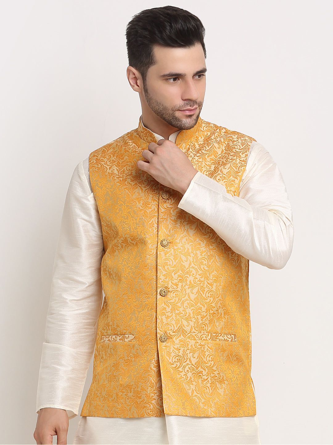 Men's Jacquard Woven Design Jacket Only