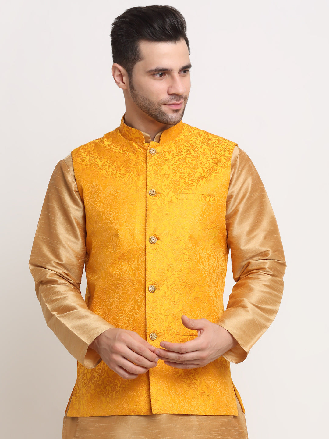 Men's Jacquard Woven Design Jacket Only