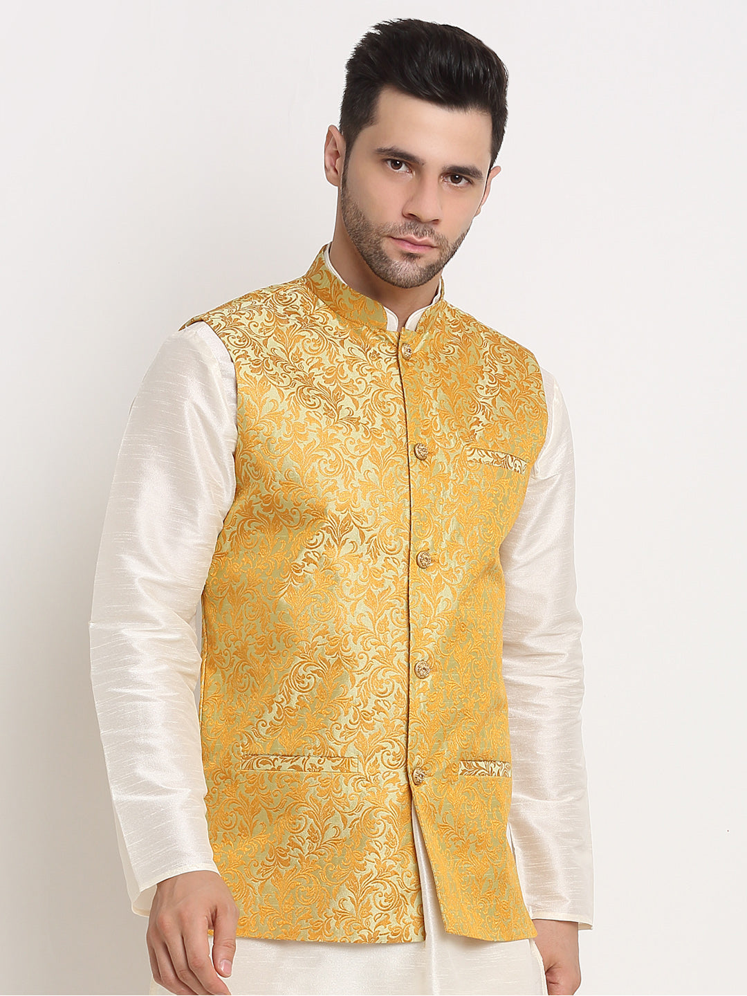 Men's Jacquard Woven Design Jacket Only
