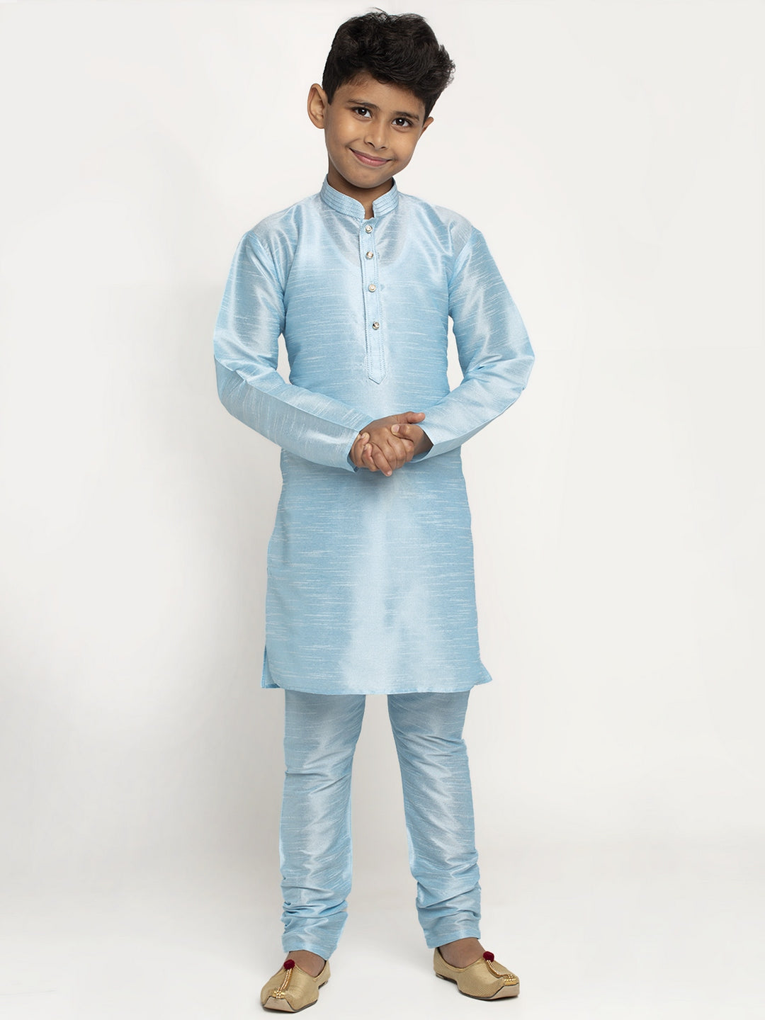 KRAFT INDIA Boy's Silk Kurta Churidar