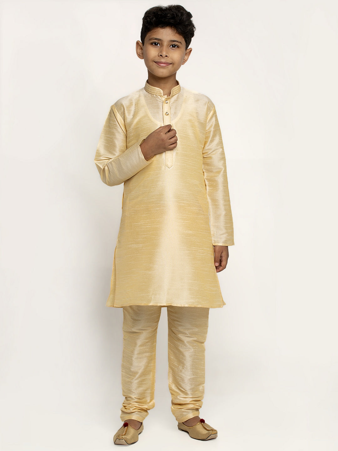 KRAFT INDIA Boy's Silk Kurta Churidar
