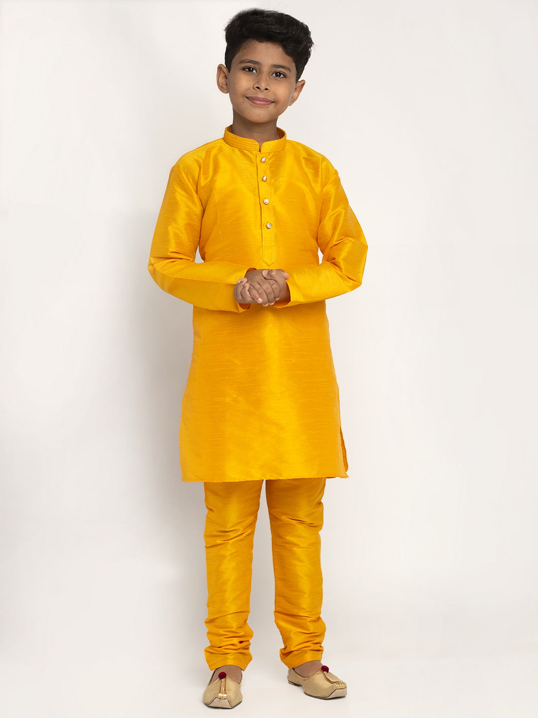 KRAFT INDIA Boy's Silk Kurta Churidar