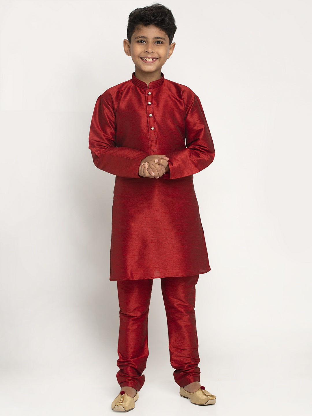 KRAFT INDIA Boy's Silk Kurta Churidar