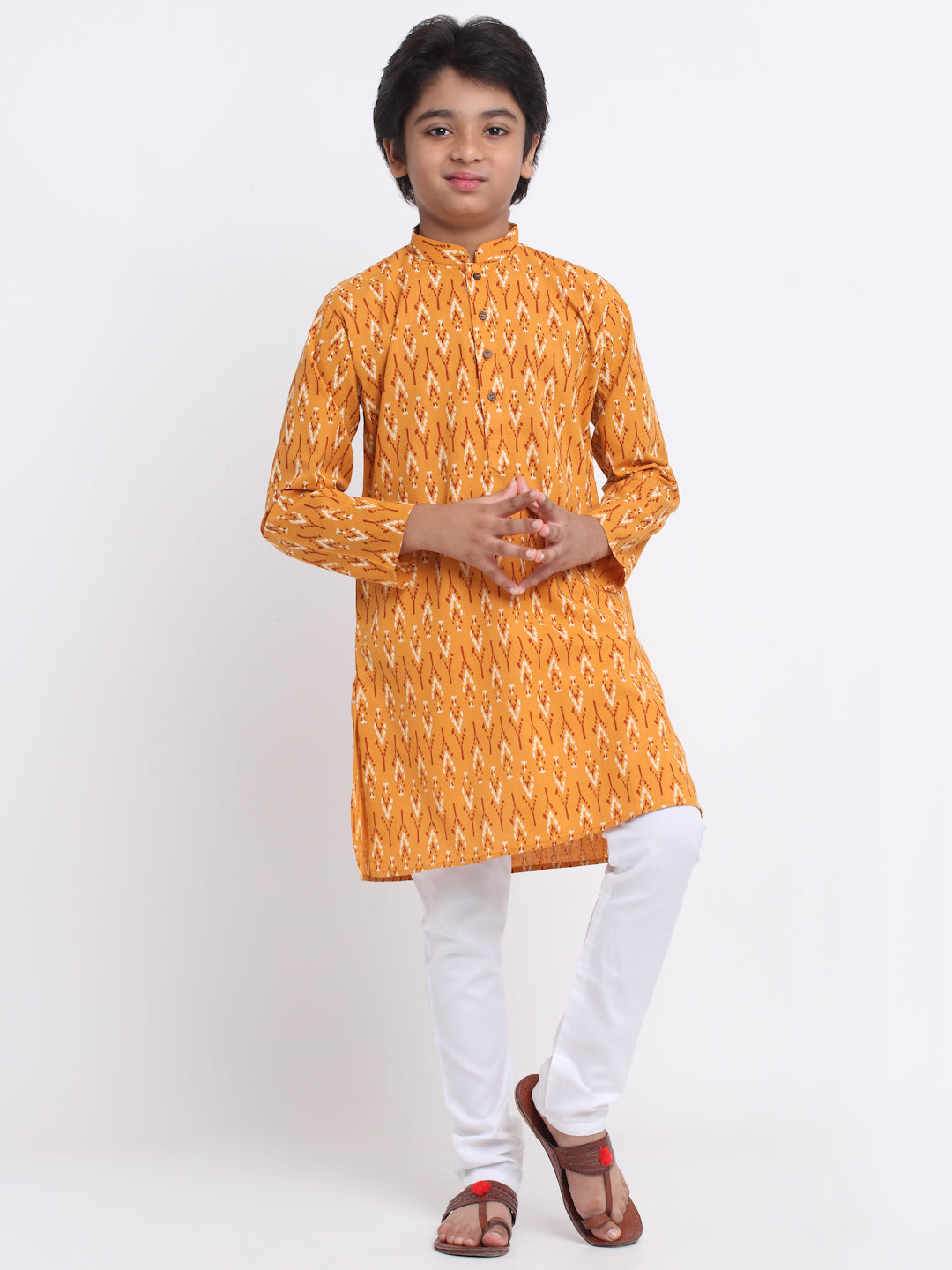 KRAFT INDIA Boy's Cotton Printed Kurta Pyjama Set