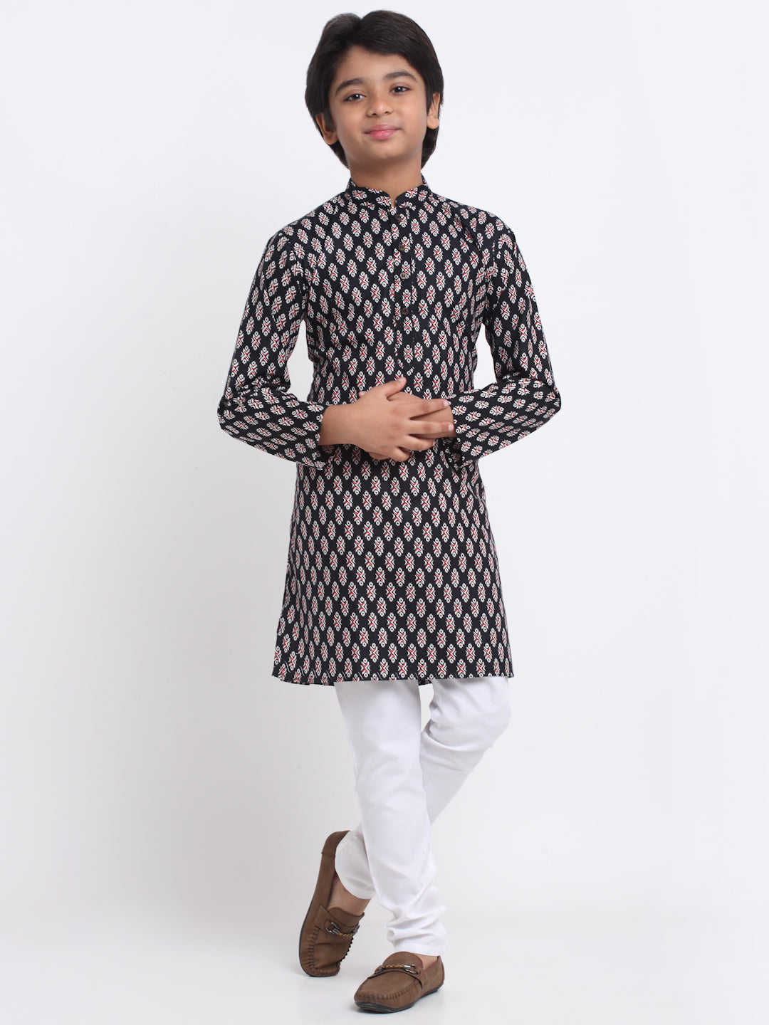 KRAFT INDIA Boy's Cotton Printed Kurta Pyjama Set