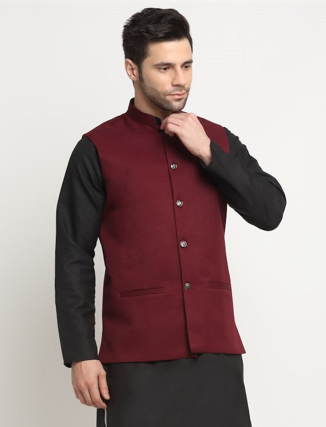 Men's Twill Cotton Nehru Jacket Only