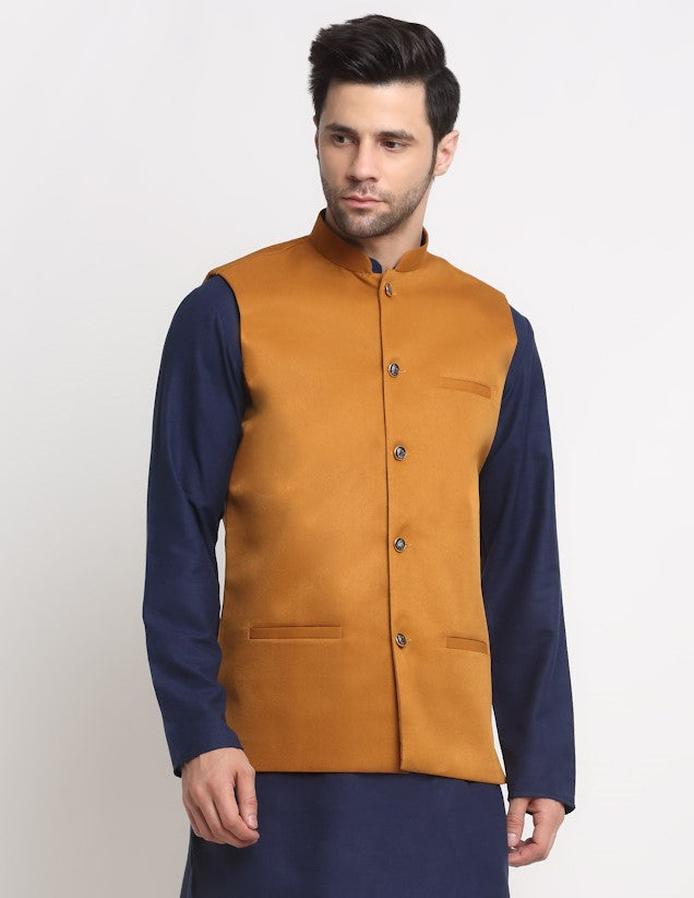 Men's Twill Cotton Nehru Jacket Only