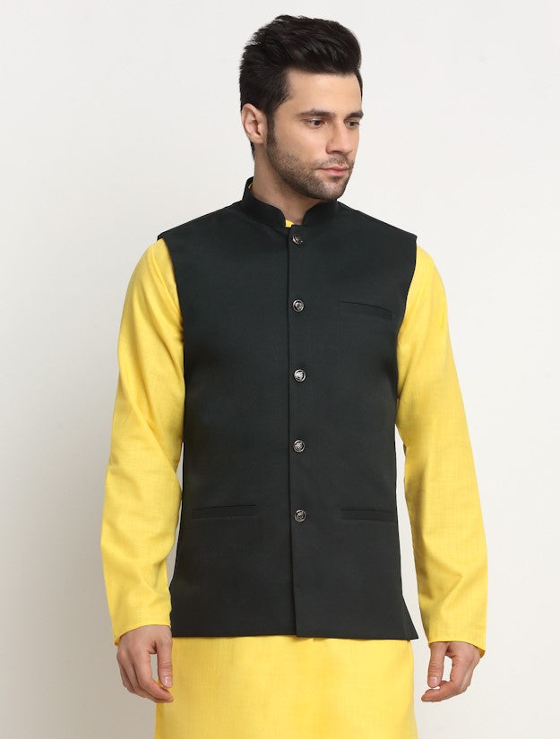 Men's Twill Cotton Nehru Jacket Only