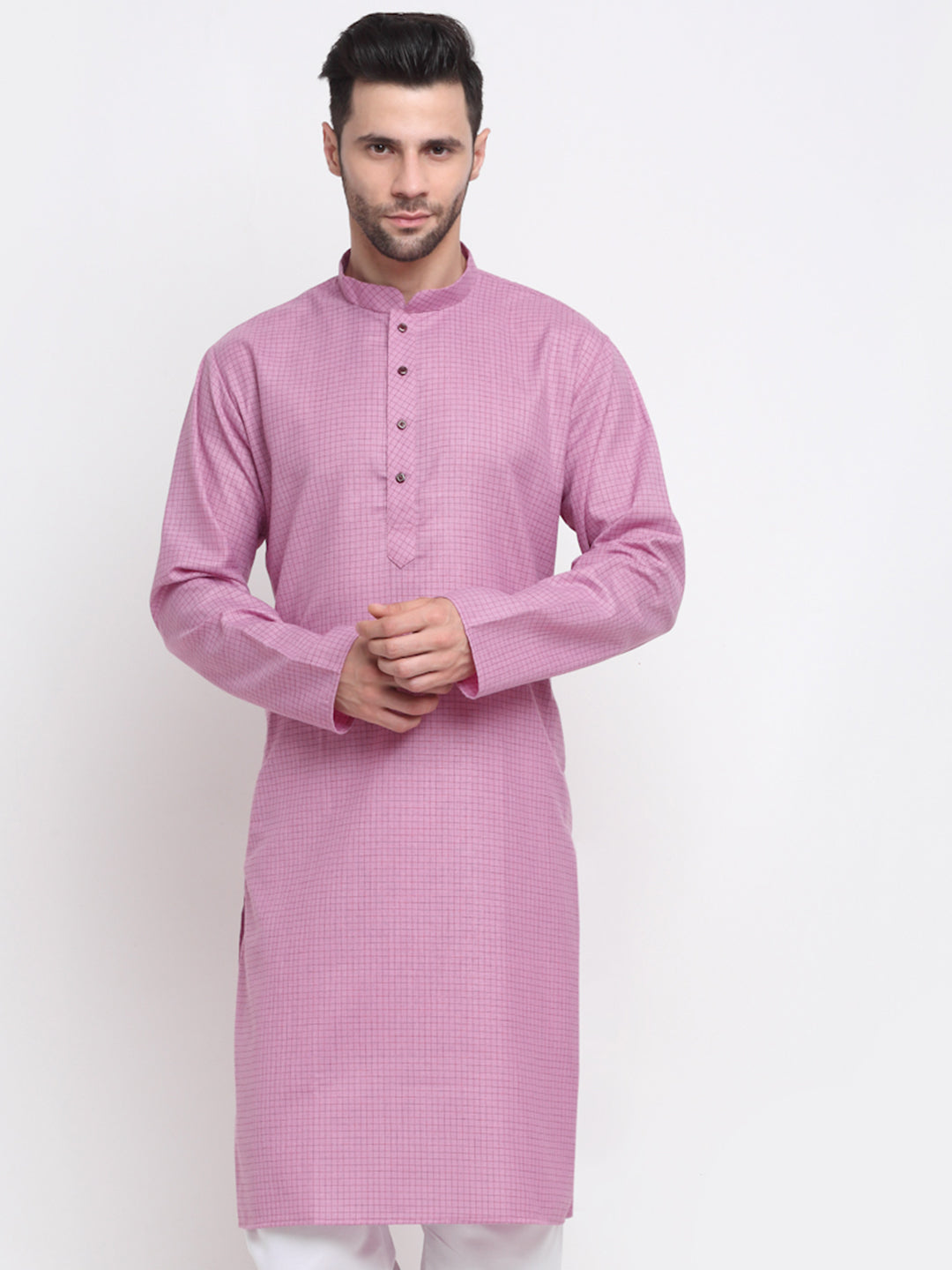 Men's Cotton Blend Bio Striped Kurta