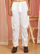 Men's Ombre Embroidered Cotton Silk Straight Kurta with Trouser Set - Mehndi