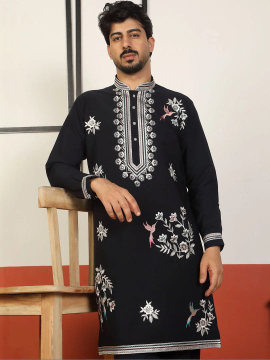 LUXE - Men Embroidered Thread Work Kurta